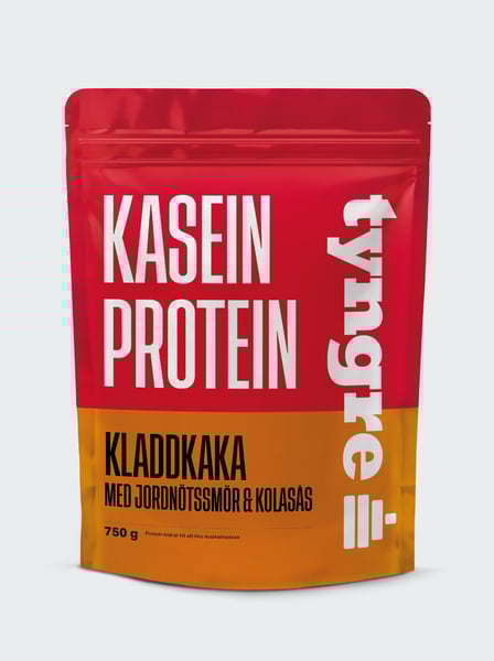 Kladdkaka med jordnötssmör och kolasås