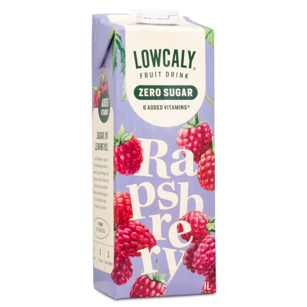 Lowcaly Fruktdryck Raspberry