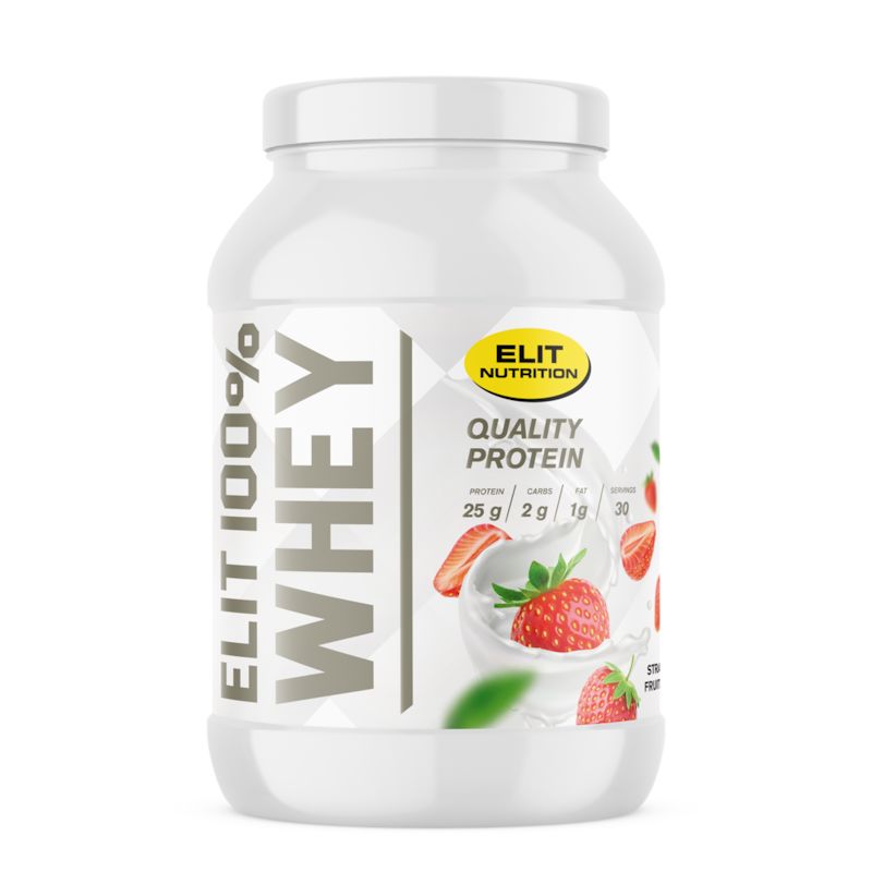 Elit Nutrition 100% Whey Laktosfritt Proteinpulver Strawberry Fruit