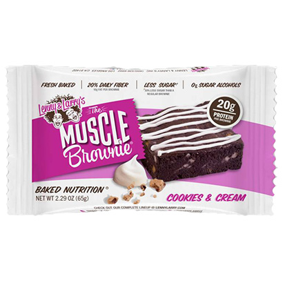& Larry's Muscle Brownie Cookies & Cream