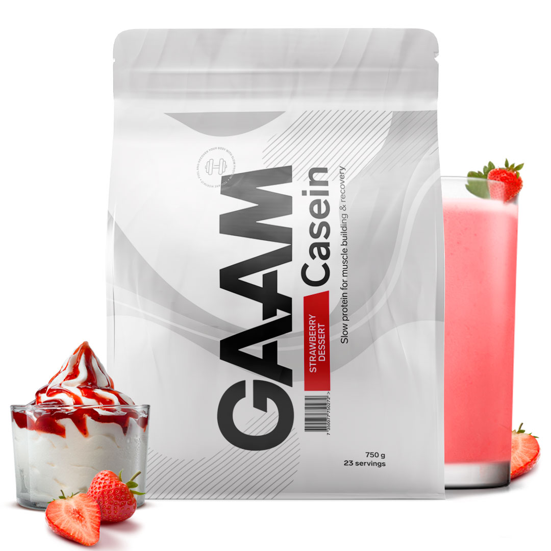 GAAM 100% Casein Premium Strawberry Dessert