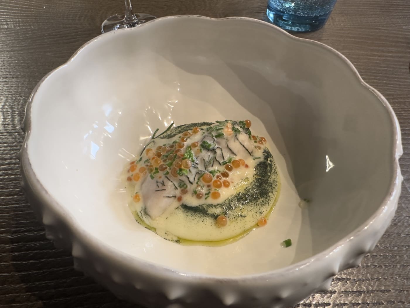Smell · asparagus, parsley, egg, chervil · Sens 7 Actes menu Colette restaurant