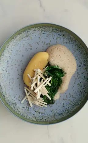 Plato del restaurante Pavyllon del chef Yannick Alléno en el Hermitage Monte-Carlo