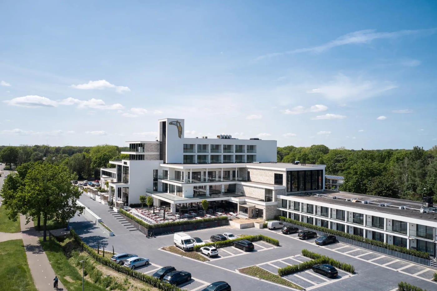 Vue aérienne du Van der Valk Hotel Nuland près de Bois-le-Duc