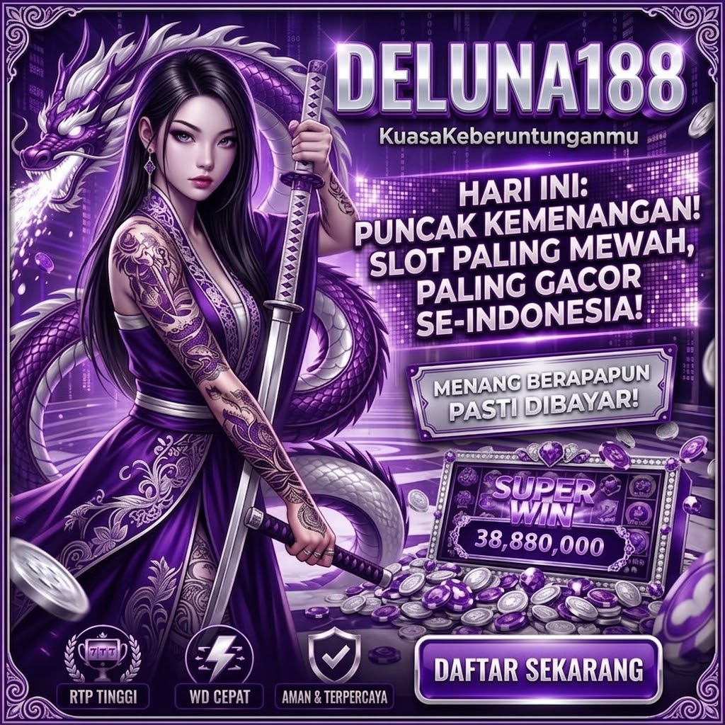 Tampilan utama aplikasi DELUNA188 dengan akses permainan digital