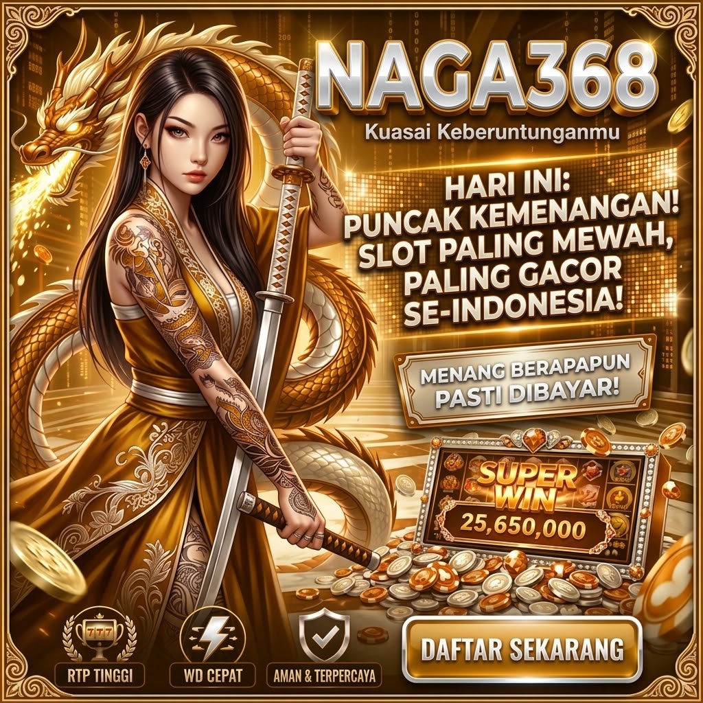 Tampilan utama aplikasi NAGA368 dengan akses permainan digital