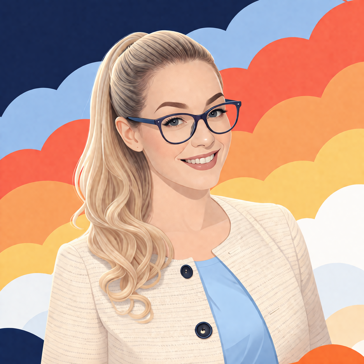 Cartoon avatar of Emily
