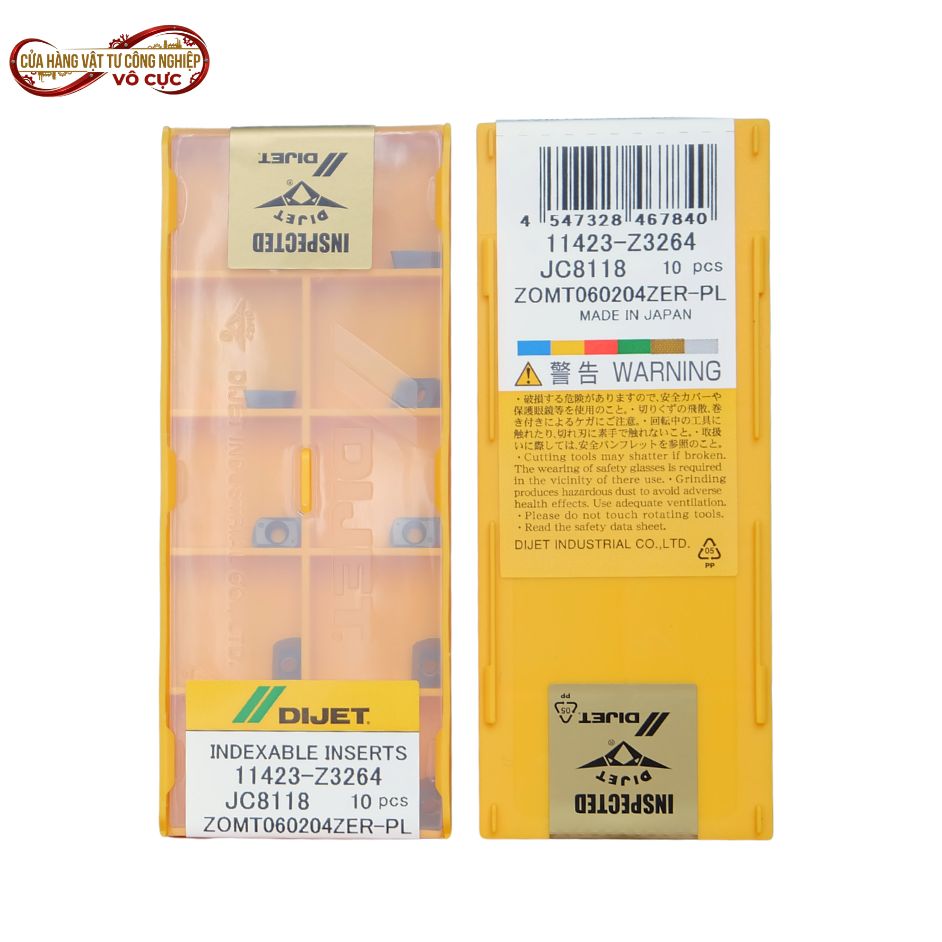 Mảnh dao phay ZOMT060204ZER-PL-JC8118