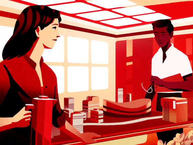 An illustration of a wealth conversation