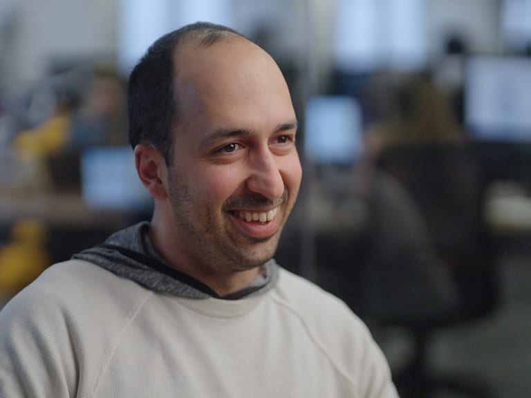 Entrepreneur Dan at work