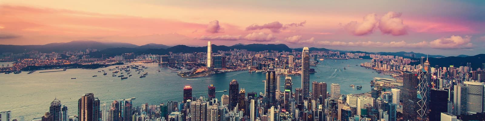HSBC skyline view