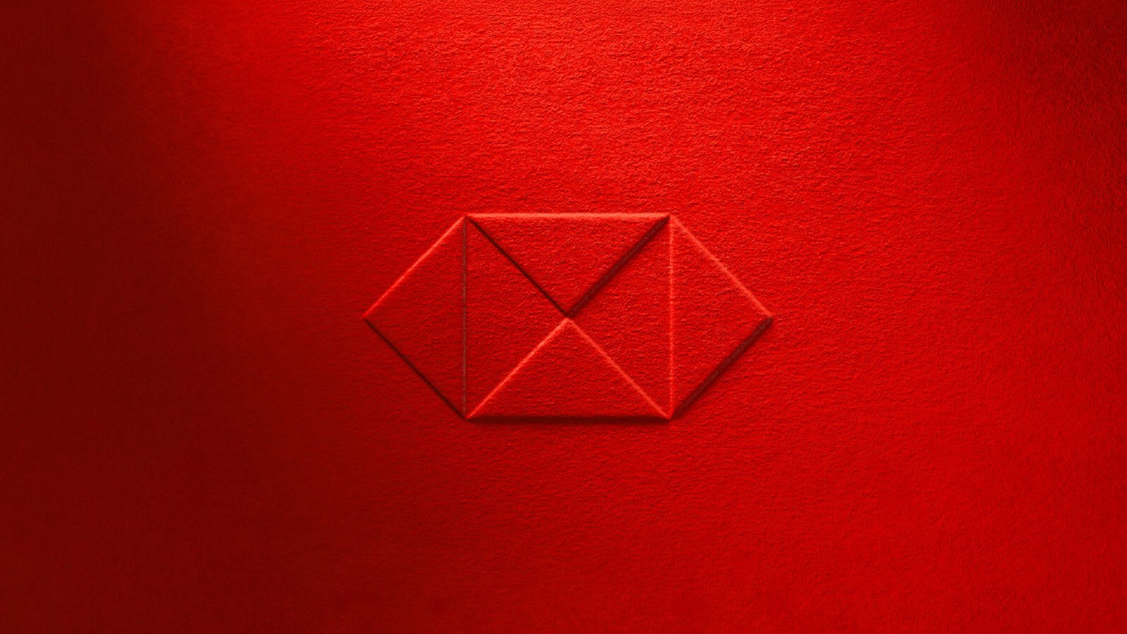 The embossed HSBC hexagon