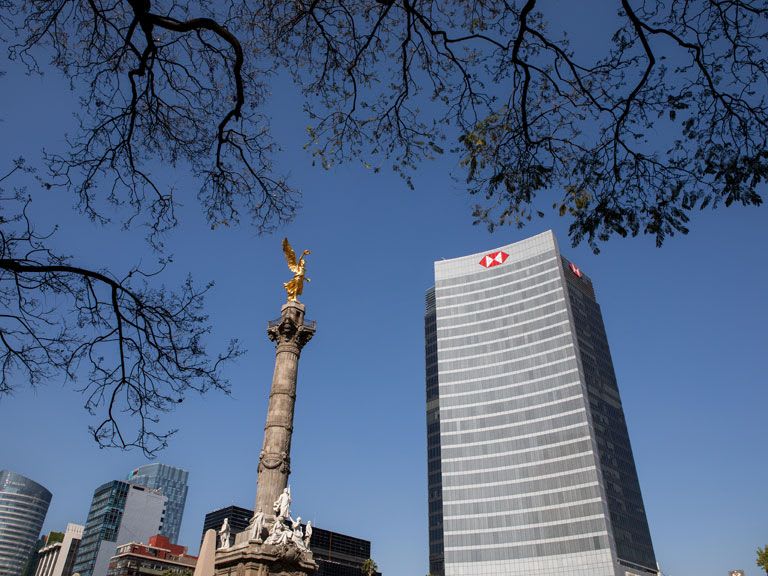 Mexico City skyline at dusk from the Cinépolis client story film