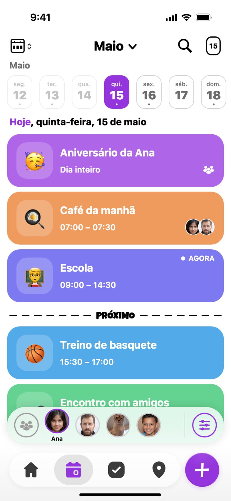 Calendário Compartilhado