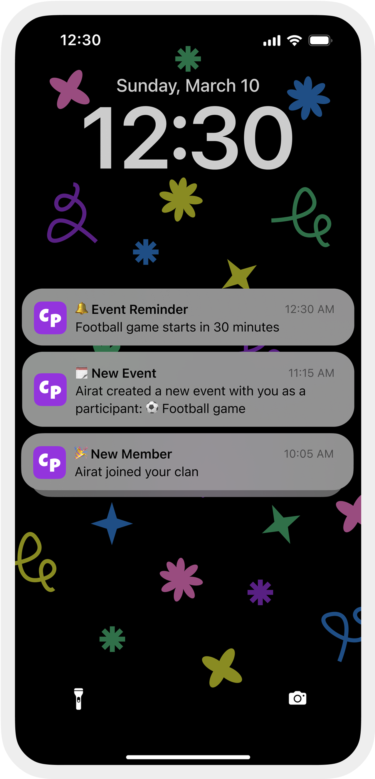 ClanPlan Smart Alerts Interface