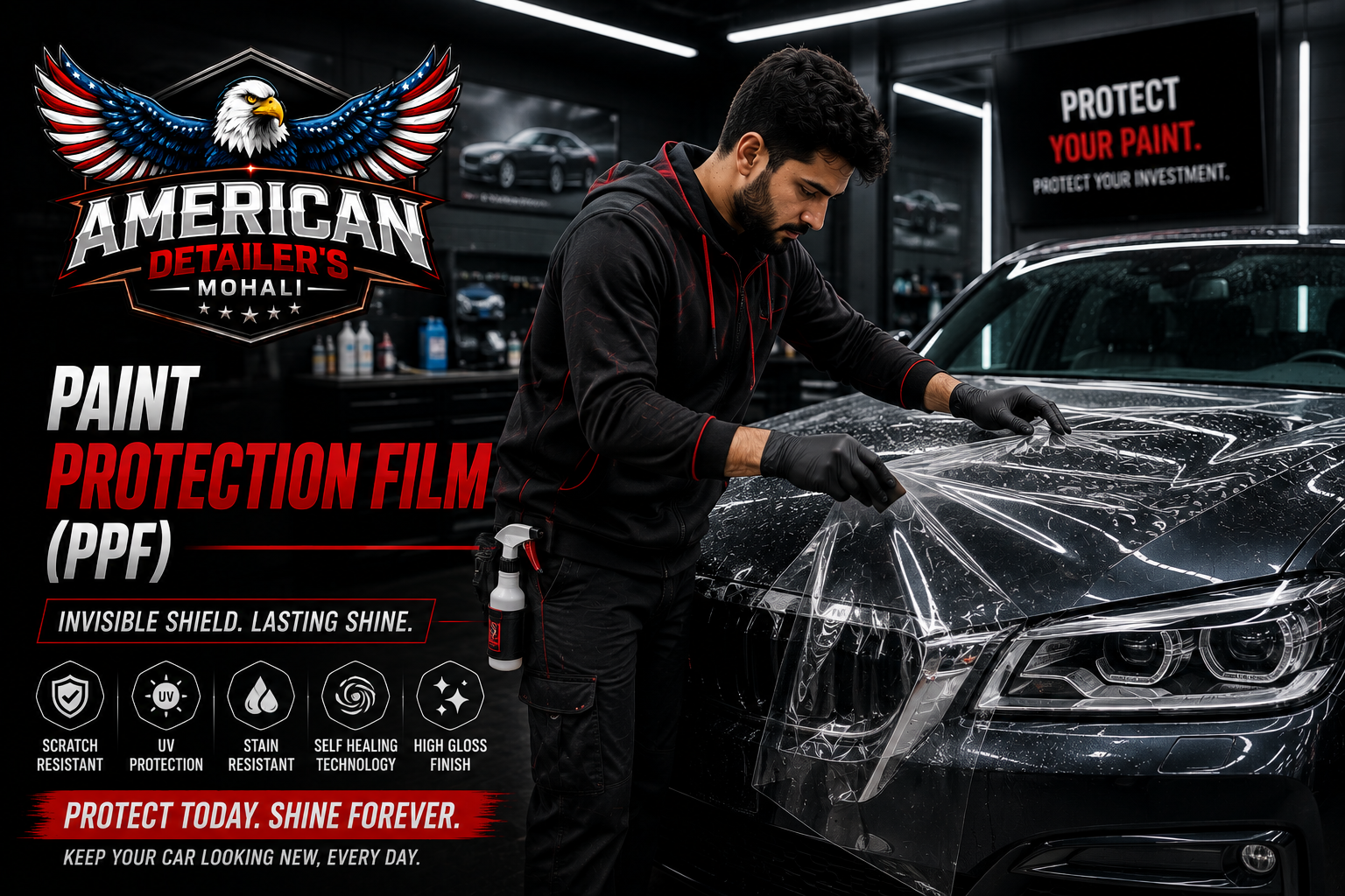 Paint Protection Film Service Poster