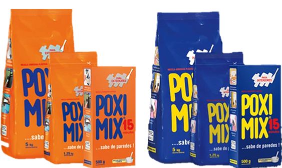 Poxi-mix x 1.25 kg Exterior e Interior