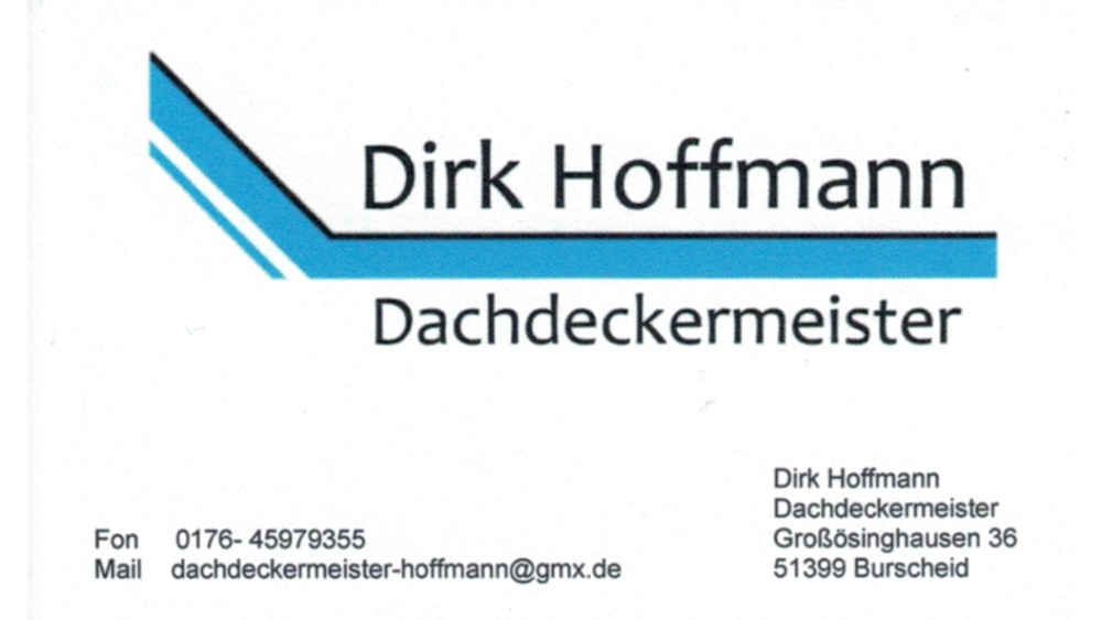 Dirk Hoffmann Dachdeckermeister in Burscheid