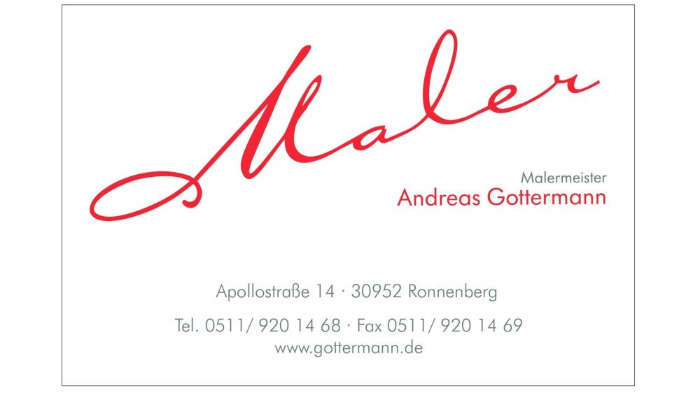 Malermeister Andreas Gottermann in Ronnenberg