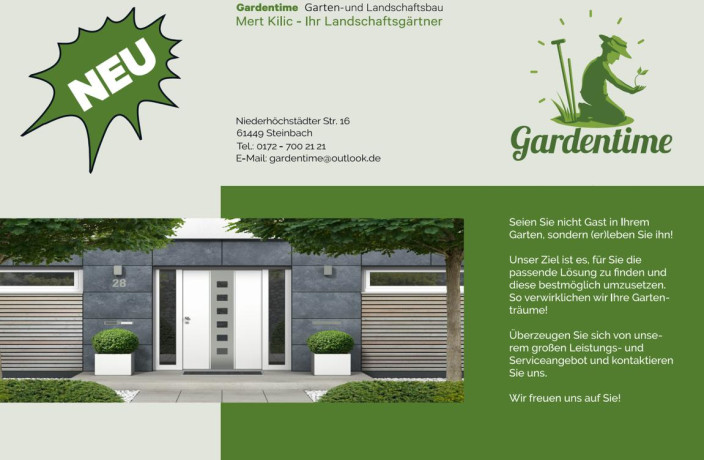 Beispielarbeit von GARDENTIME FACILITY SERVICE GMBH - veröffentlicht auf Gartenbau.org