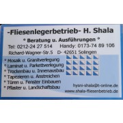 Hysni Shala Fliesenlegerbetrieb in Solingen