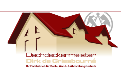 Logo der Firma Dachdeckermeister Dirk de Griesbourné - Ihr Fachbetrieb für Dach- Wand- & Abdichtungstechnik aus Leverkusen auf dem Branchenportal Dachdecker.com