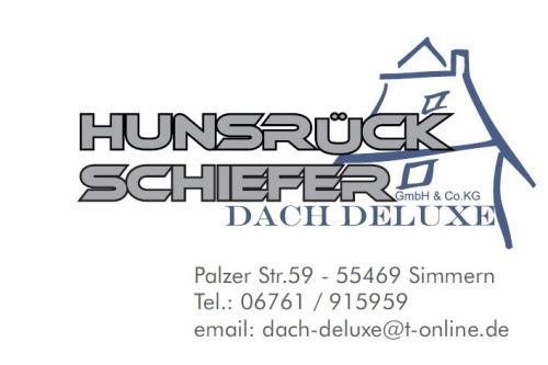 Logo der Firma Hunsrückschiefer Dach-Deluxe GmbH & Co. KG aus Simmern auf dem Branchenportal Dachdecker.com