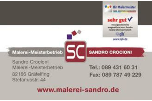 Logo der Firma Sandro Crocioni Malereibetrieb-Meisterbetrieb aus Gräfelfing auf dem Branchenportal Maler.org
