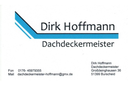 Logo der Firma Dirk Hoffmann Dachdeckermeister aus Burscheid auf dem Branchenportal Dachdecker.com