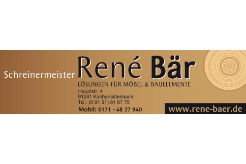 Logo der Firma Schreinermeister René Bär aus Kirchensittenbach auf dem Branchenportal Tischler-Schreiner.org