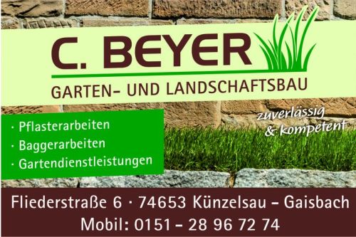 Logo der Firma C. Beyer Garten Dienstleistungen aus Künzelsau auf dem Branchenportal Gartenbau.org