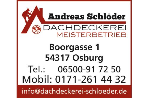 Logo der Firma Dachdeckerei Andreas Schlöder Meisterbetrieb aus Osburg auf dem Branchenportal Dachdecker.com