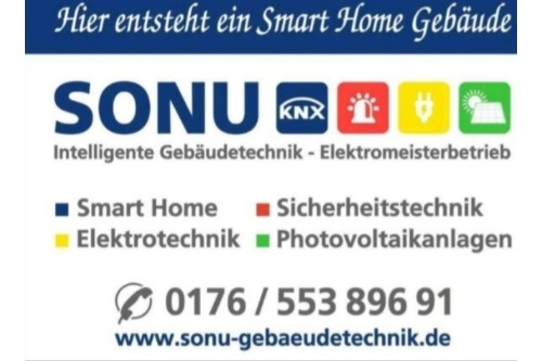 Logo der Firma SONU Intelligente Gebäudetechnik aus Bergheim auf dem Branchenportal Elektriker.org