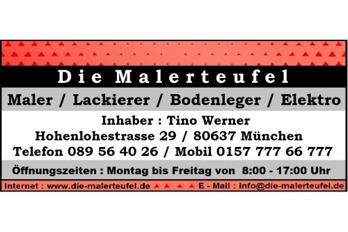 Logo der Firma Tino Werner Die Malerteufel aus München auf dem Branchenportal Maler.org