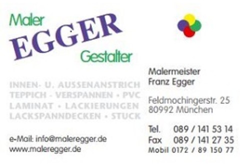 Logo der Firma Franz Egger aus München auf dem Branchenportal Maler.org