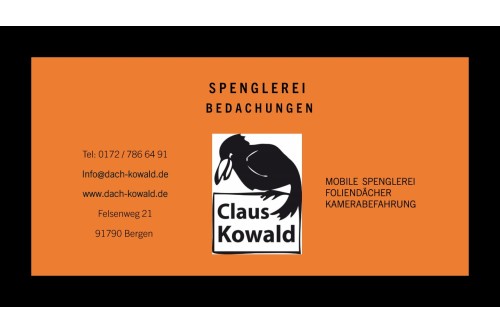 Logo der Firma Spenglerei Kowald aus Bergen auf dem Branchenportal Dachdecker.com