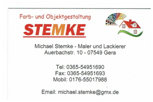 Logo der Firma Farb- und Objektgestaltung Stemke aus Gera auf dem Branchenportal Maler.org