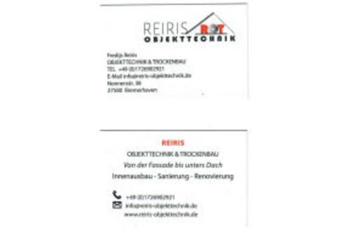 Logo der Firma Reiris Objekttechnik aus Bremerhaven auf dem Branchenportal Maler.org