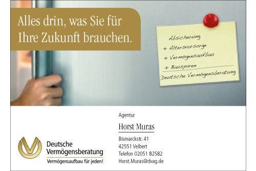 Logo der Firma Agentur für Deutsche Vermögensberatung Horst Muras aus Essen auf dem Branchenportal Finanzberater.net