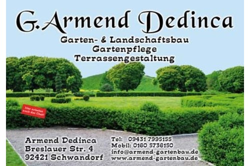 Logo der Firma Armend Dedinca Garten -und Landschaftsbau GmbH aus Schwandorf auf dem Branchenportal Gartenbau.org