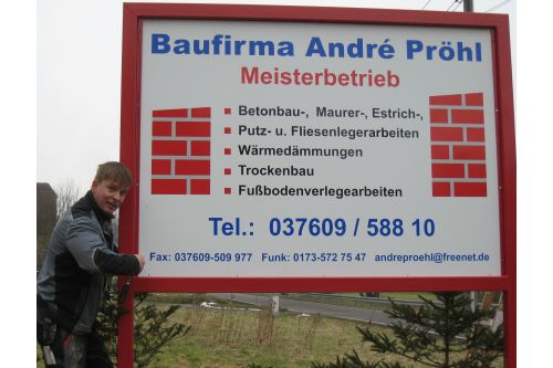Logo der Firma Baufirma André Pröhl aus Limbach-Oberfrohna auf dem Branchenportal Fliesenleger.net