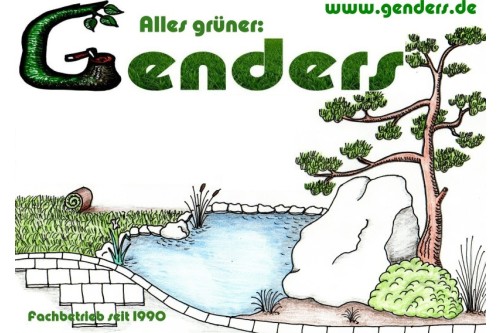 Logo der Firma Dirk Genders Gartengestaltung aus Korschenbroich auf dem Branchenportal Gartenbau.org