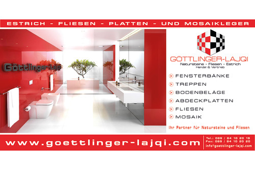 Logo der Firma Göttlinger-Lajqi Natursteine & Fliesen aus Germering auf dem Branchenportal Fliesenleger.net