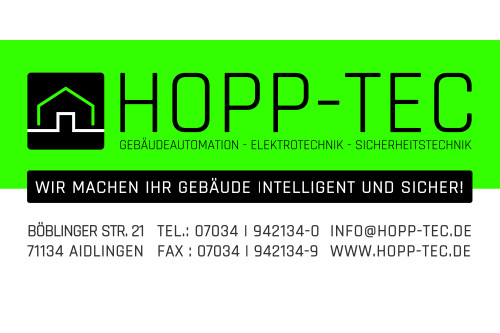 Logo der Firma HOPP-TEC GmbH&Co.KG aus Aidlingen auf dem Branchenportal Elektriker.org