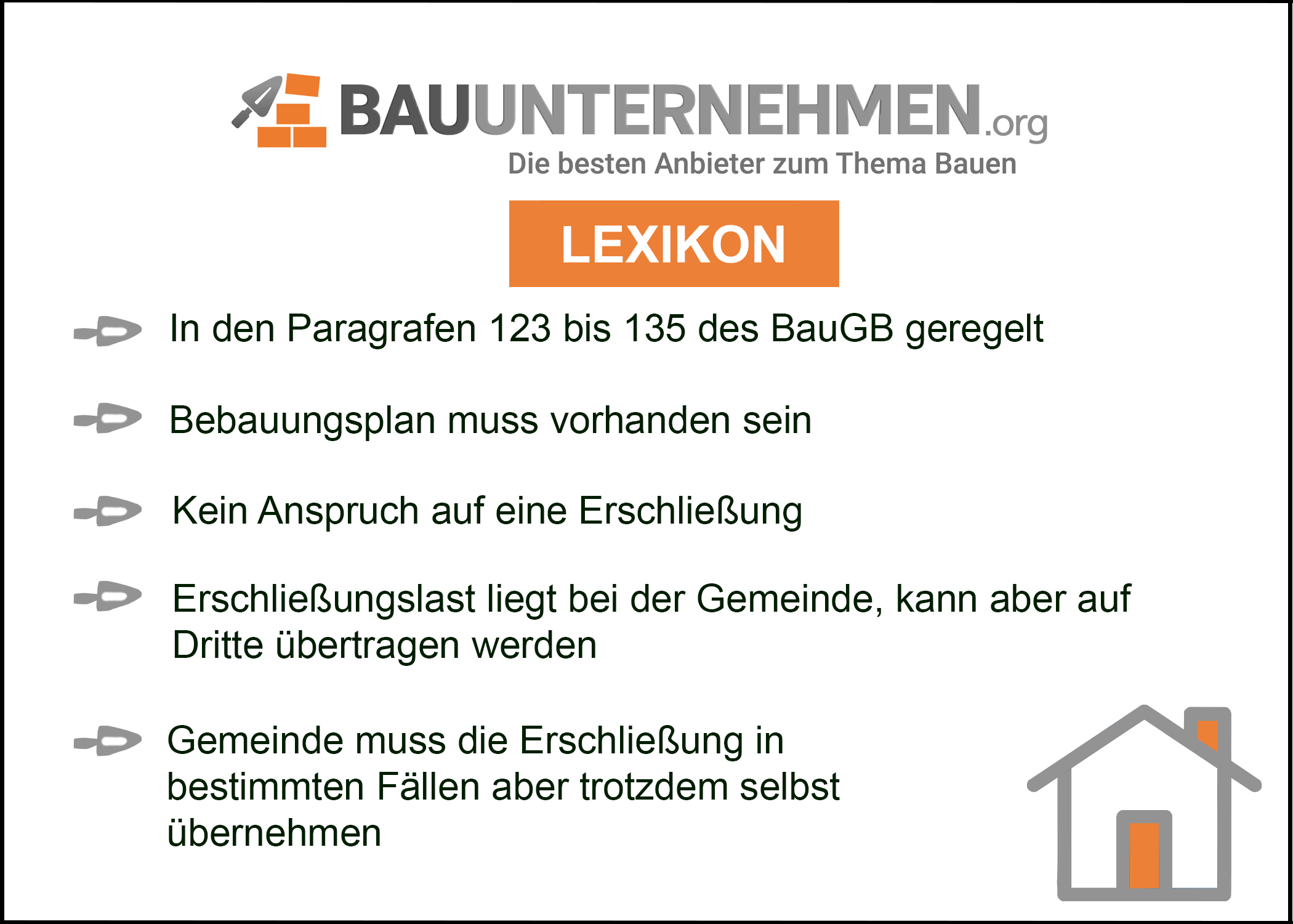 Erschließung eines Grundstücks » Definition, Kosten & Arten