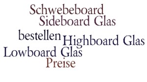 Sideboard Glas