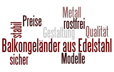 Balkongeländer Edelstahl