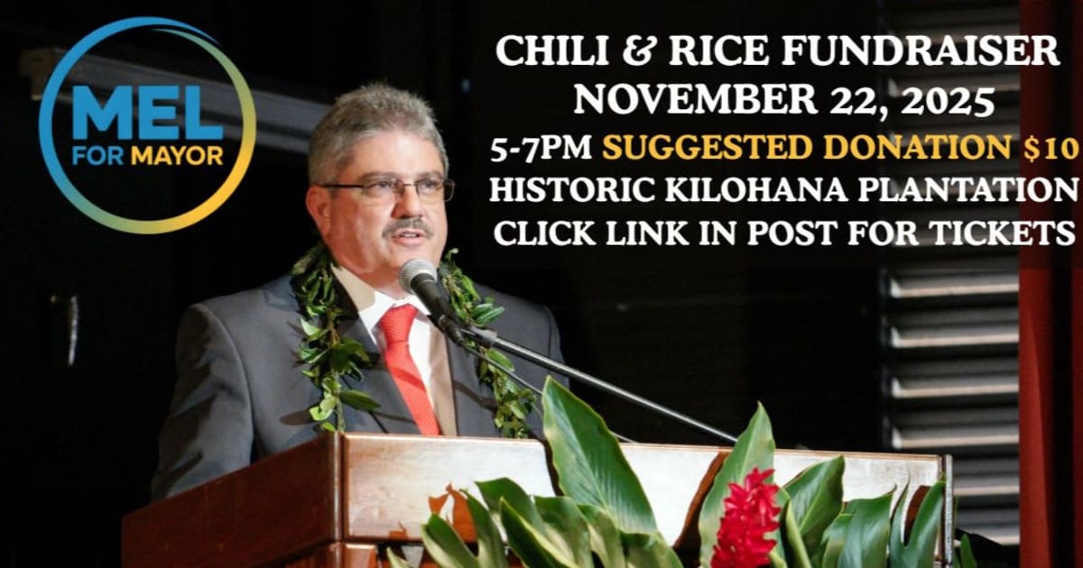 Chili & Rice Campaign Fundraiser - Kilohana Plantation