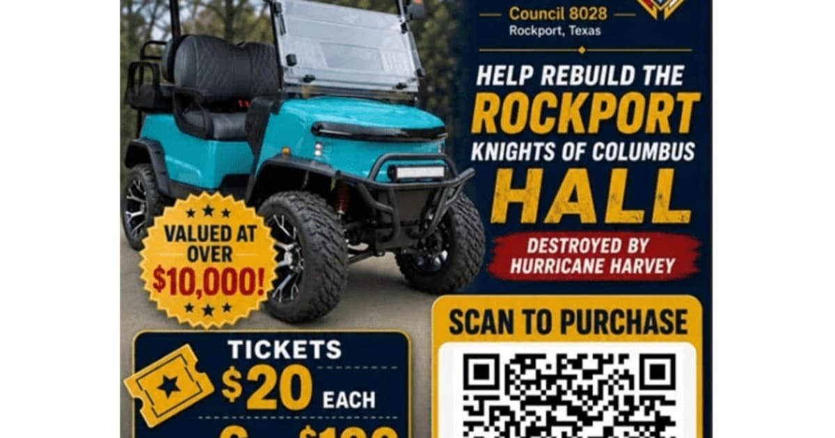 Cort Raffle Knights Of Columbus 8028 Rockport Texas Golf Cart Raffle 2026
