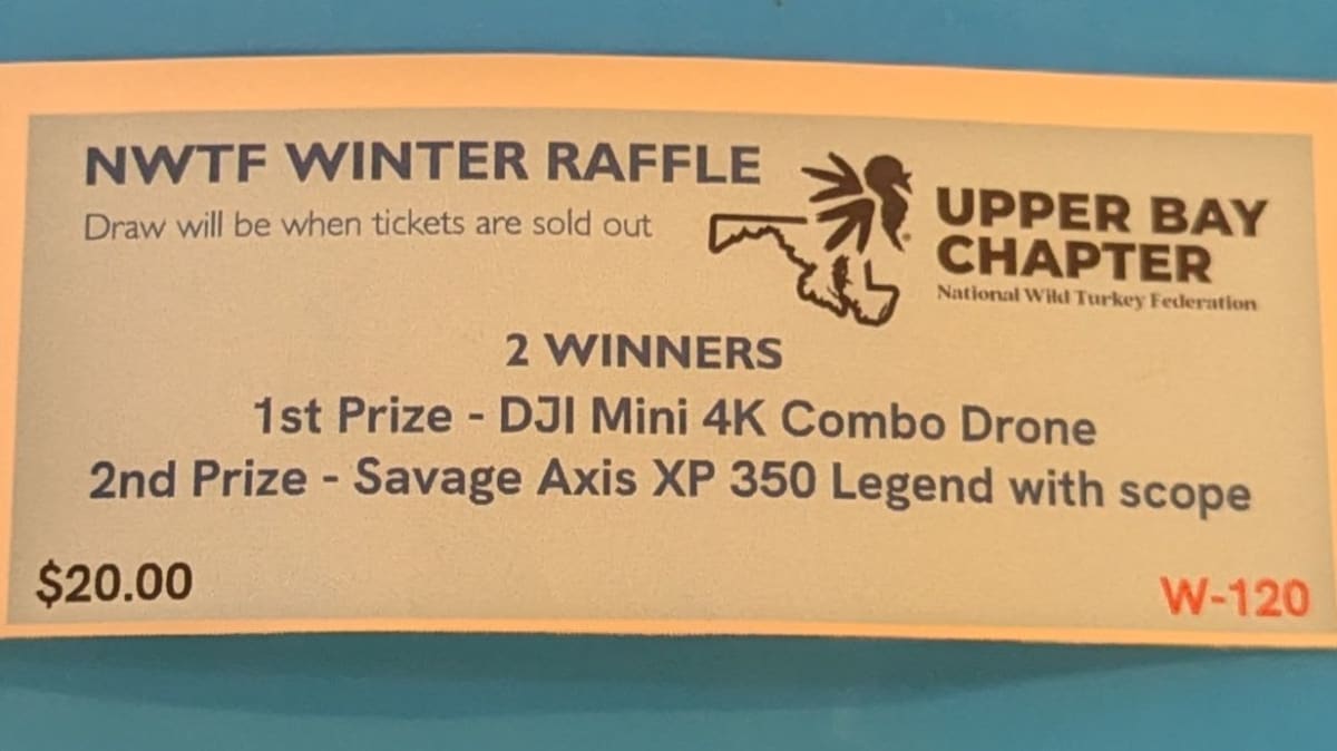 Solt's Raffle Upper Bay Chapter NWTF Winter Raffle 2025